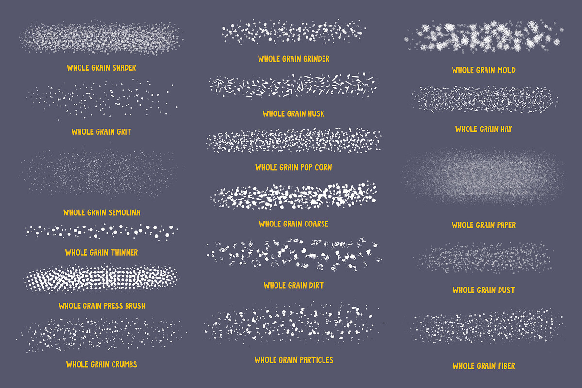 Whole Grain Brushes for Procreate, a Brush Add-On by Guerillacraft (Photo 6 of 7)