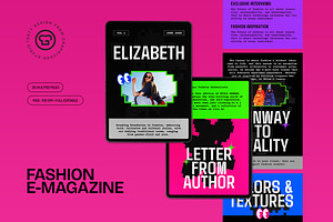Black Pink Fashion E-Magazine, a Templates & Theme by graphicook