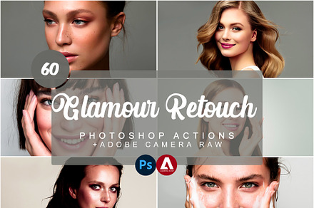 Glamour Retouch Photoshop Actions, an Action Add-On by DreamColor