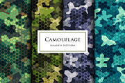 Hexagonal snakeskin futuristic camo, a Pattern Graphic by ArchonDigitalShop (Thumbnail 2 of 8)