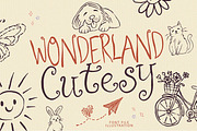 Wonderland Cutesy Font Duo, a Handwritten Font by MaxArt Foundry (Thumbnail 1 of 8)