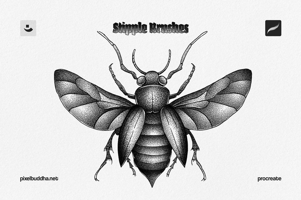 12-in-1 Procreate Brushes Bundle, a Brush Add-On by pixelbuddha.net (Photo 11 of 15)