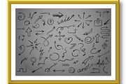 Set of arrows icons silhouettes, an Object Graphic by RODINA (Thumbnail 2 of 3)