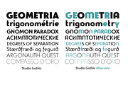 Studio Gothic - 24 fonts, a Sans Serif Font by Zetafonts (Thumbnail 5 of 9)