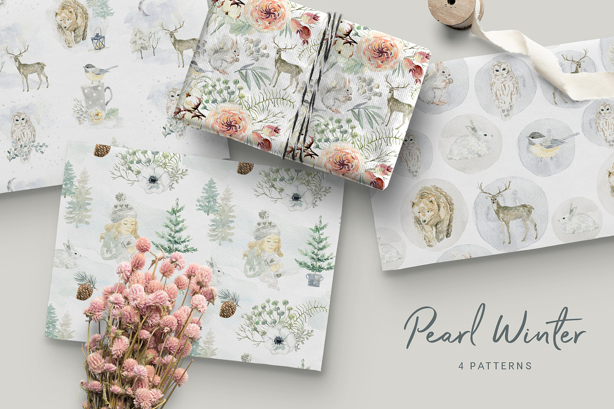 Pearl Winter. Watercolor, an Animal Illustration by OJardin (Photo 9 of 9)
