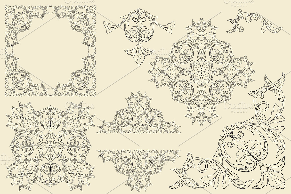 Ornamental frame and border SVG, an Object Graphic by Samira (Photo 4 of 6)