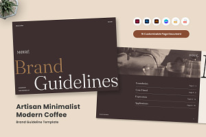 Modern Coffee Artisan Brand Guide, a Branding & Logo Template by twinstd