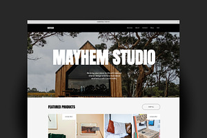 Squarespace Template - Mayhem Studio