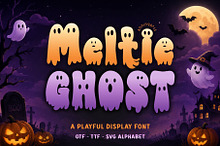 Meltie Ghost-Halloween Display Font