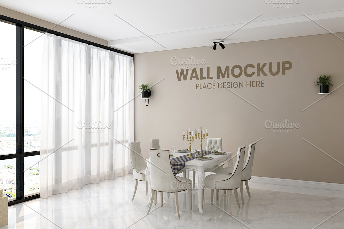 Cafe or Restaurant Wall Mockup, a Product Mockup by Ayy (Photo 10 of 15)