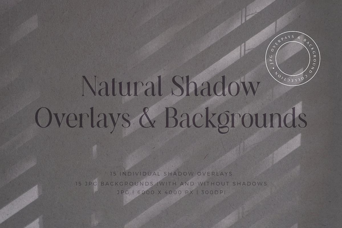 Natural Shadow Overlays & Background, a Texture Graphic by Feather & Sage Design (Photo 1 of 9)