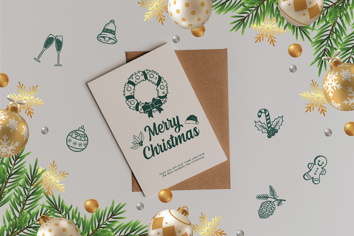 Christmas Hand Drawn Vector Set, an Object Illustration by Blazing Sun Creative (Photo 4 of 12)