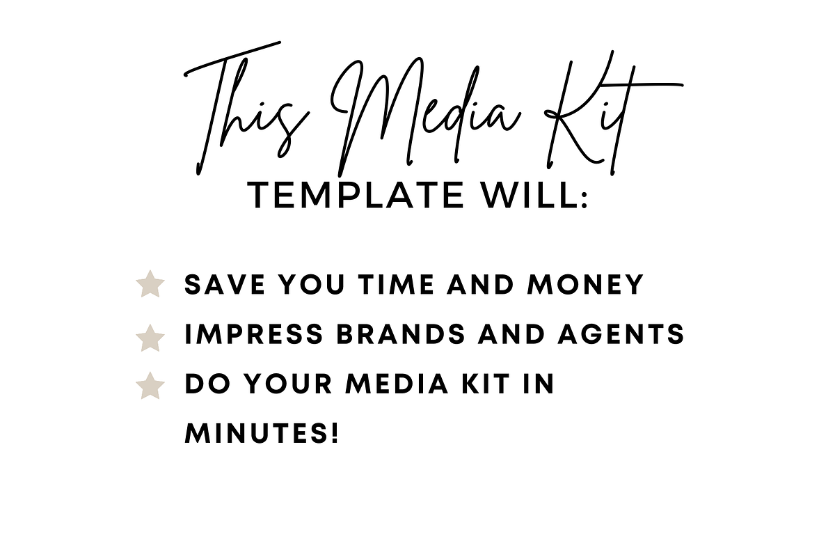 2 Page Media Kit Template Beige, a Presentation Template by CoCreatorDesigns (Photo 7 of 7)
