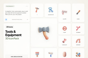 3D Tools & Equipment, an Emoji Icon by River Visual