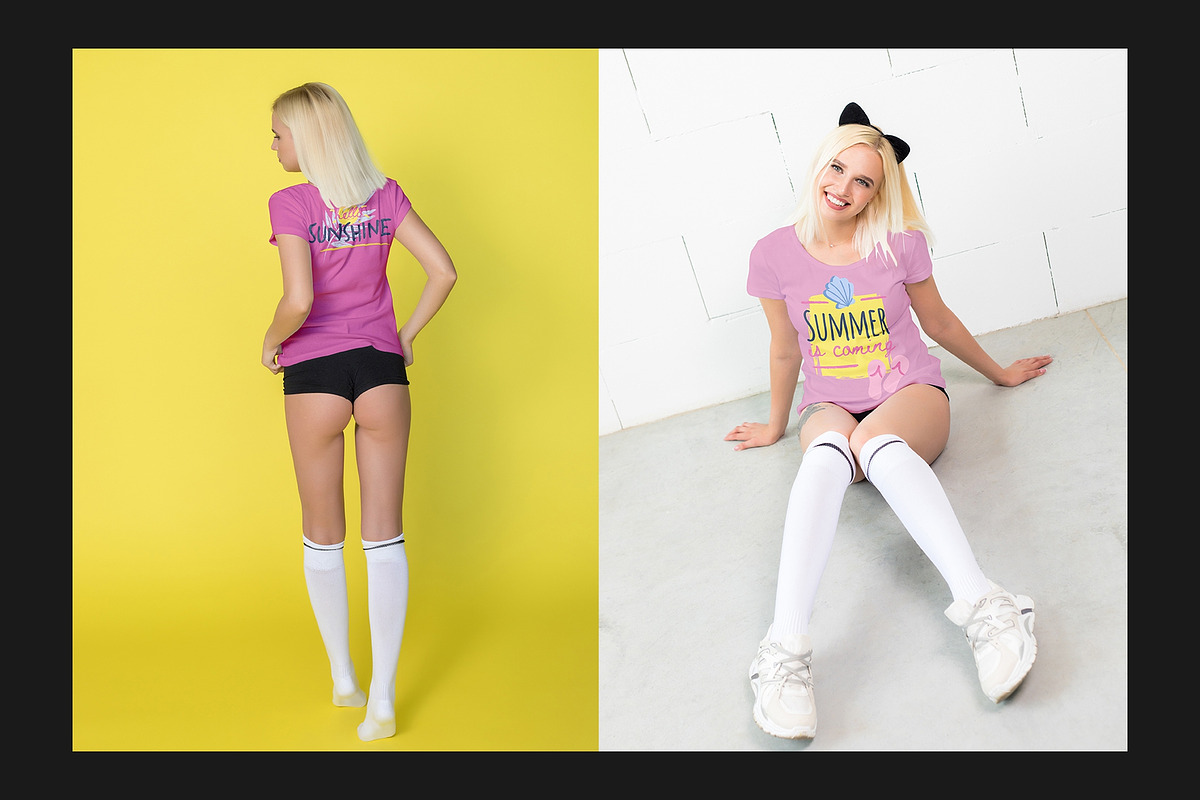 T-Shirt Mock-Up Set, a Shirt Mockup by Freeman Studio (Photo 9 of 16)