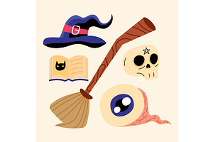 Five Halloween Celebration Icons