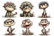 Whimsical Quirky Dinosaur PNG, an Animal Illustration by Nicolle's Colorful Art (Thumbnail 5 of 5)