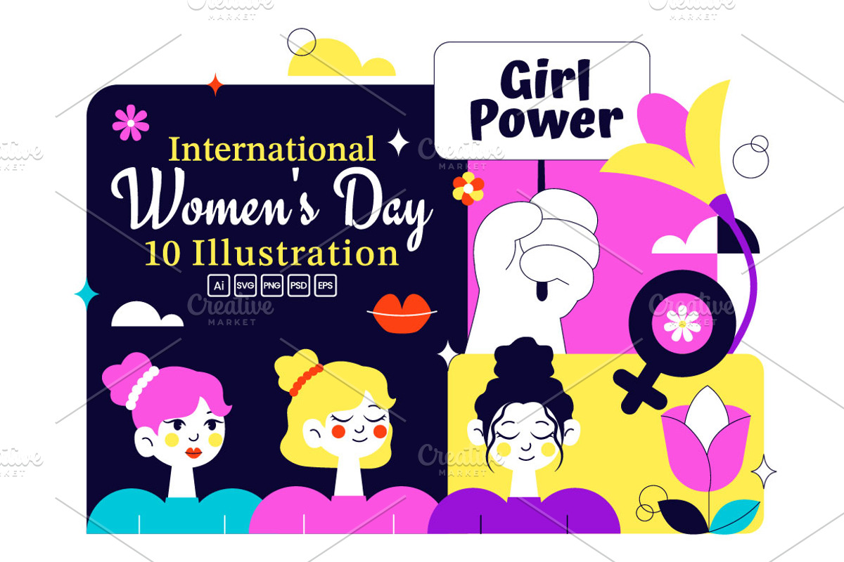 10 International Women's Day, a Person Illustration by denayunebgt (Photo 1 of 4)