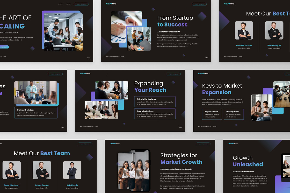 GrowthMind - Growth PowerPoint, a Presentation Template by GraphauseProject (Photo 2 of 6)