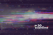 30 Scan lines Glitch Background, a Texture Graphic by freeject.net (Thumbnail 21 of 32)