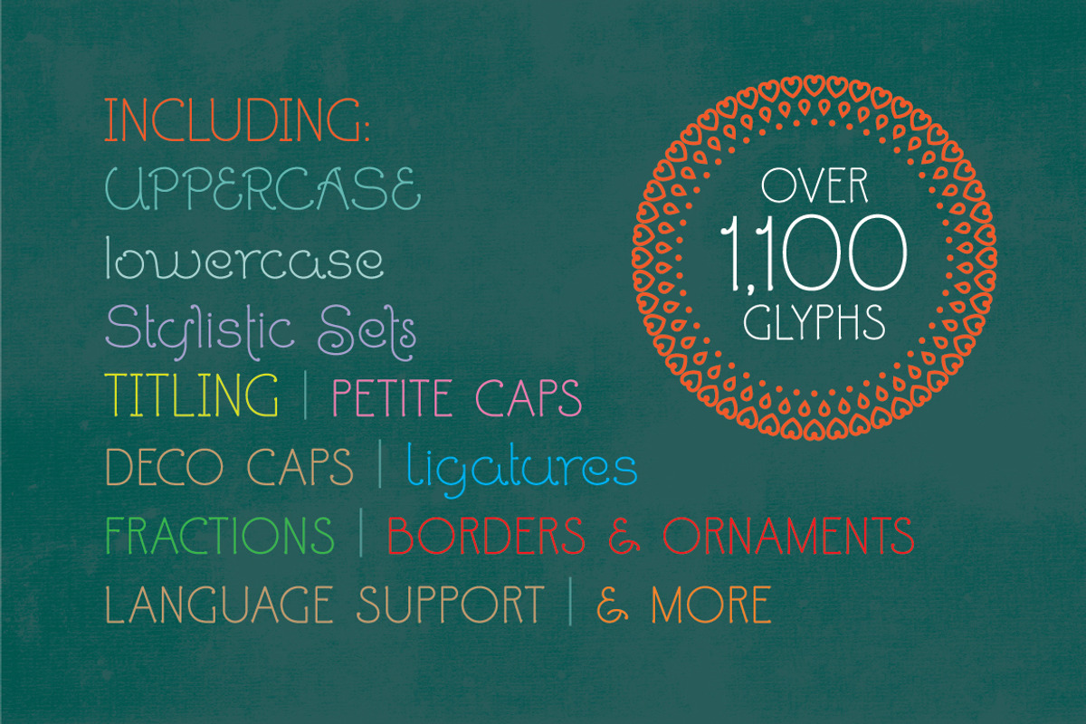 Ringlings, a Sans Serif Font by Yanky Goldman (Photo 10 of 11)