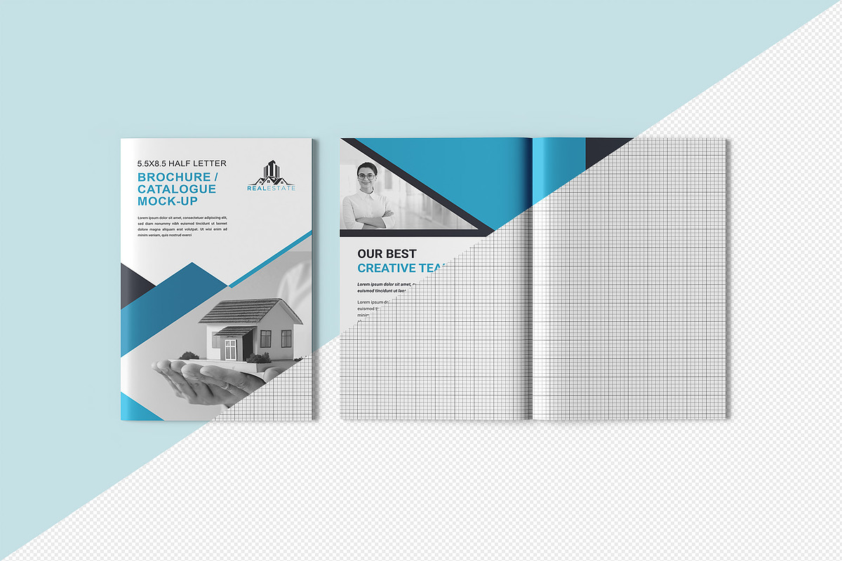 5.5x8.5 Brochure / Catalogue Mockup, a Books & Magazine Mockup by Illusiongraphic (Photo 14 of 22)
