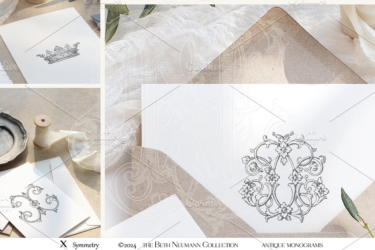 Antique Vintage Monogram Initial X, an Object Graphic by Antique Monograms (Photo 2 of 4)