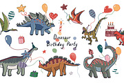 Dinosaur Birthday Party, a Pattern Graphic by GooseFrol (Thumbnail 1 of 12)