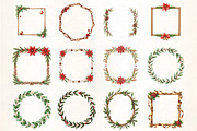 Christmas Coquette Frame Clipart, an Illustration by CrexoraLab (Thumbnail 1 of 5)