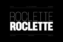 Roclette Pro Display Typeface