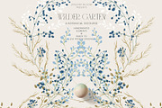 WILDER GARTEN delicate whimsy floral, a Decorative Illustration by January Bloom (Thumbnail 1 of 27)