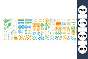 Abstract Geometric Shape Pack, an Illustration by designvectx