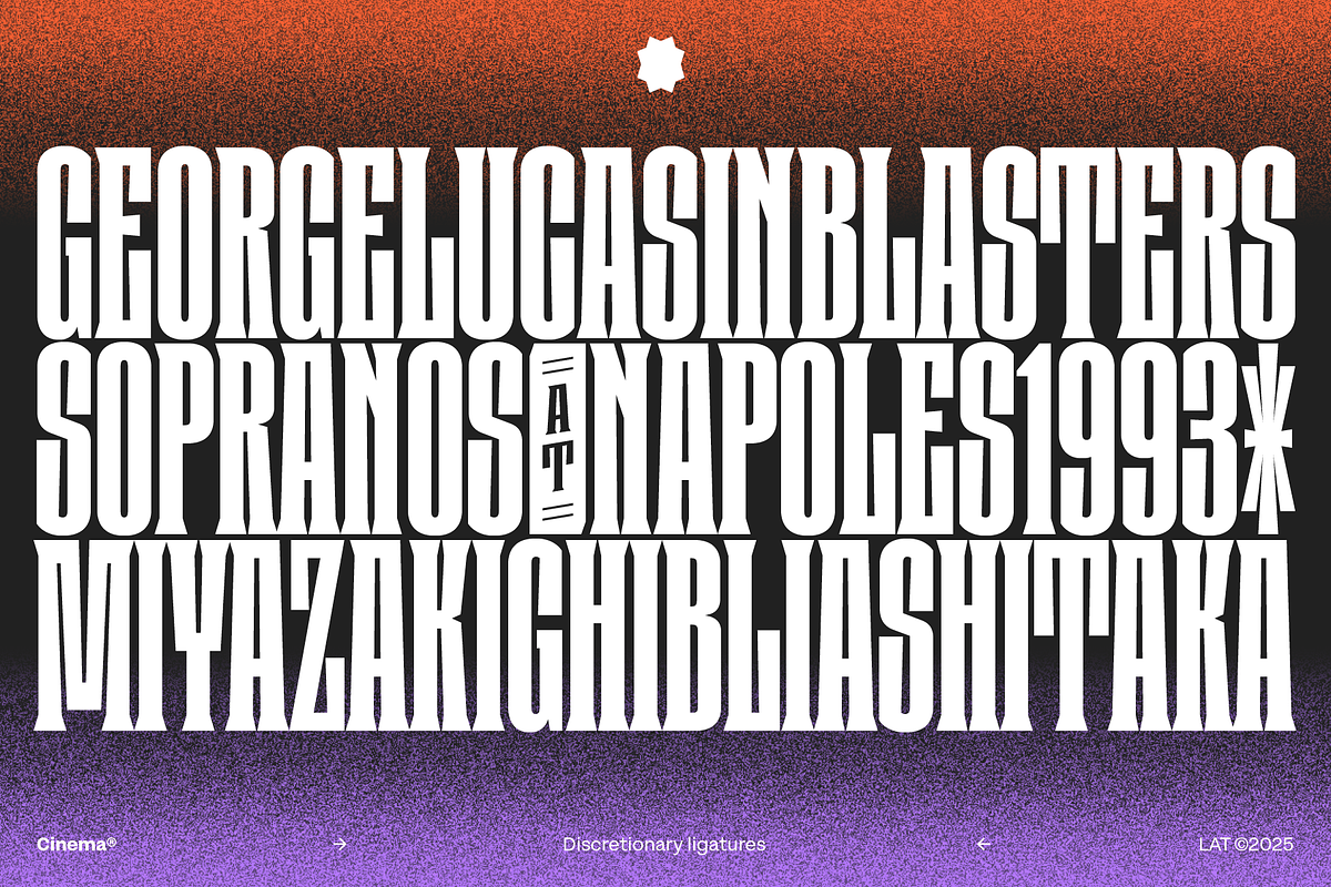 Cinema - Family 30% off, a Serif Font by Los Andes Type (Photo 3 of 10)