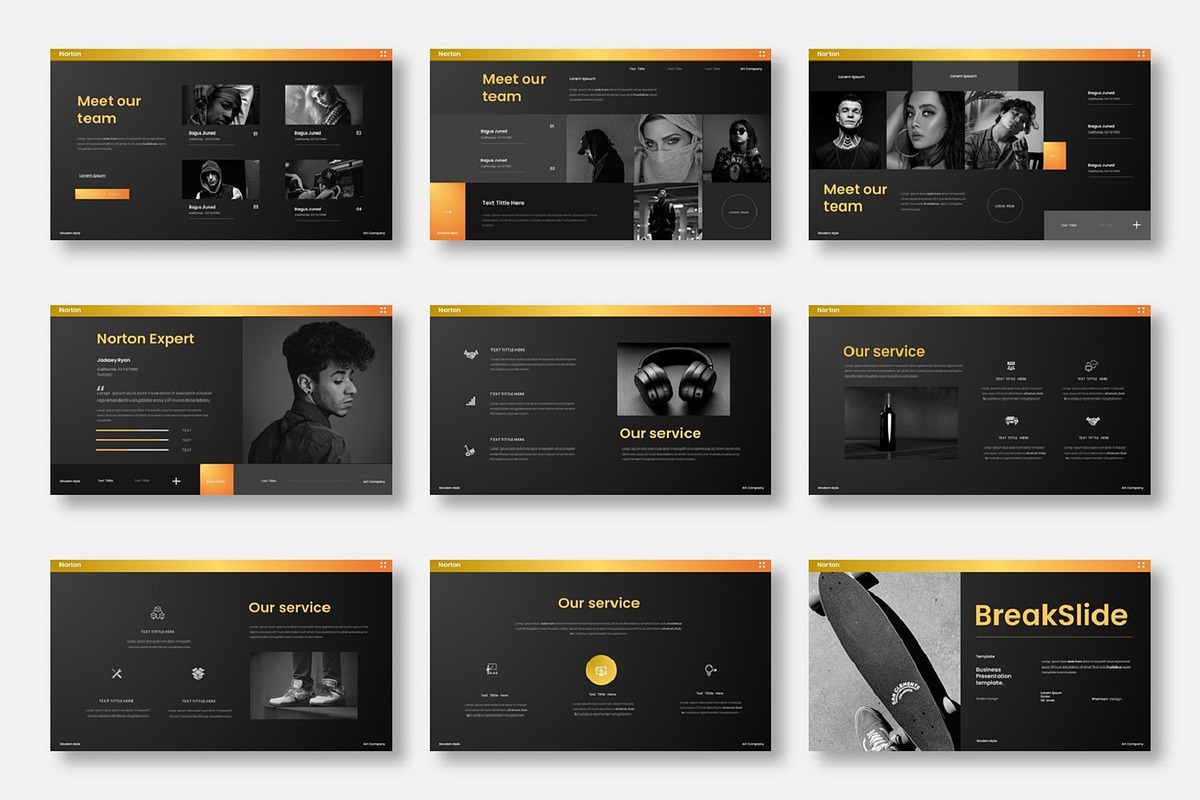 Norton - Business Google Slide Templ, a Presentation Template by Dens Creative Studio (Photo 3 of 6)