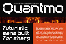 Quantmo Bold Futuristic Sans Serif