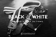 Black & White Photoshop Actions, an Action Add-On by Contrastly Shop (Thumbnail 1 of 4)