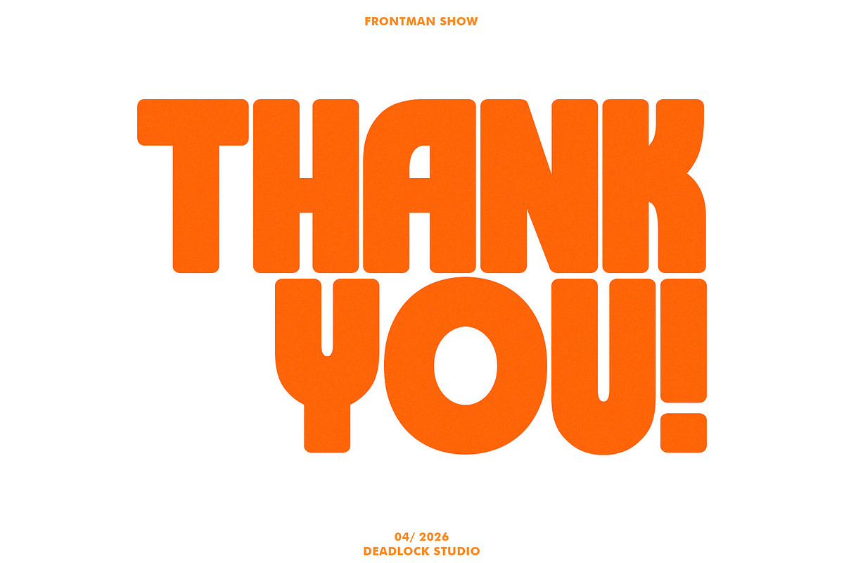Frontman Show, a Sans Serif Font by deadlock studio (Photo 10 of 10)