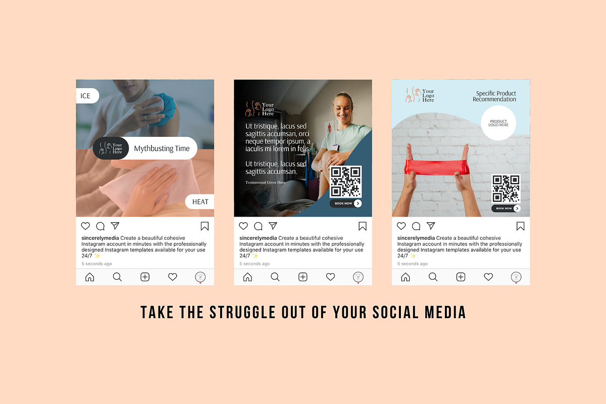 Physiotherapy Social Media, a Social Media Template by Sincerely Media (Photo 3 of 9)