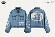 Denim Jacket Mockup, a Hoody Mockup by Pipello Grafik (Thumbnail 1 of 3)