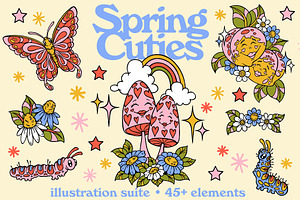 Spring Cuties Illustrations