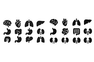Medical icons representing human, an Illustration by ZinetroN