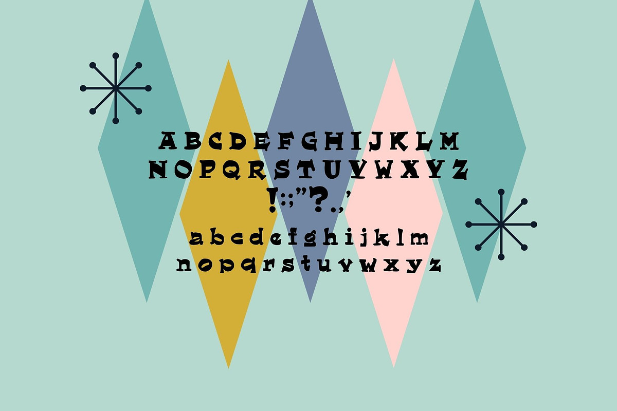 BOOMERANG Midcentury Modern Font, a Slab Serif Font by MALA HORA ARTIST STUDIO ✨ (Photo 7 of 18)