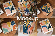 Close-up Frame Mockup Bundle DIN A, a Household Mockup by Ombra Studio (Thumbnail 1 of 11)