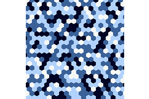 Hexagon Urban Camouflage seamless
