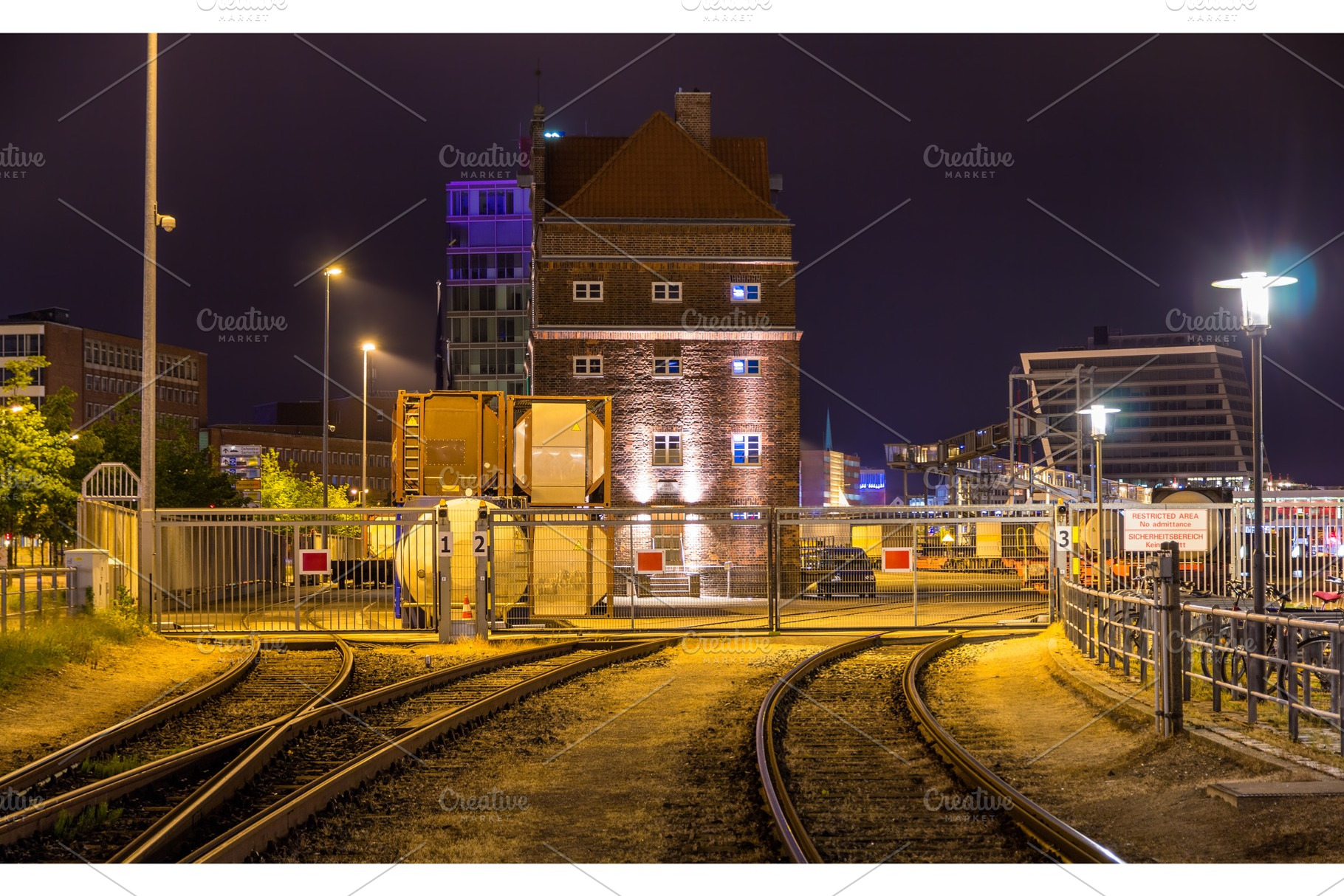 Railway to Kiel seaport - Germany, Schleswig-Holstein, a Transportation Photo by Leonid Andronov
