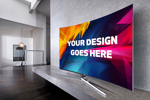 Curved Screen TV Mock-up#2