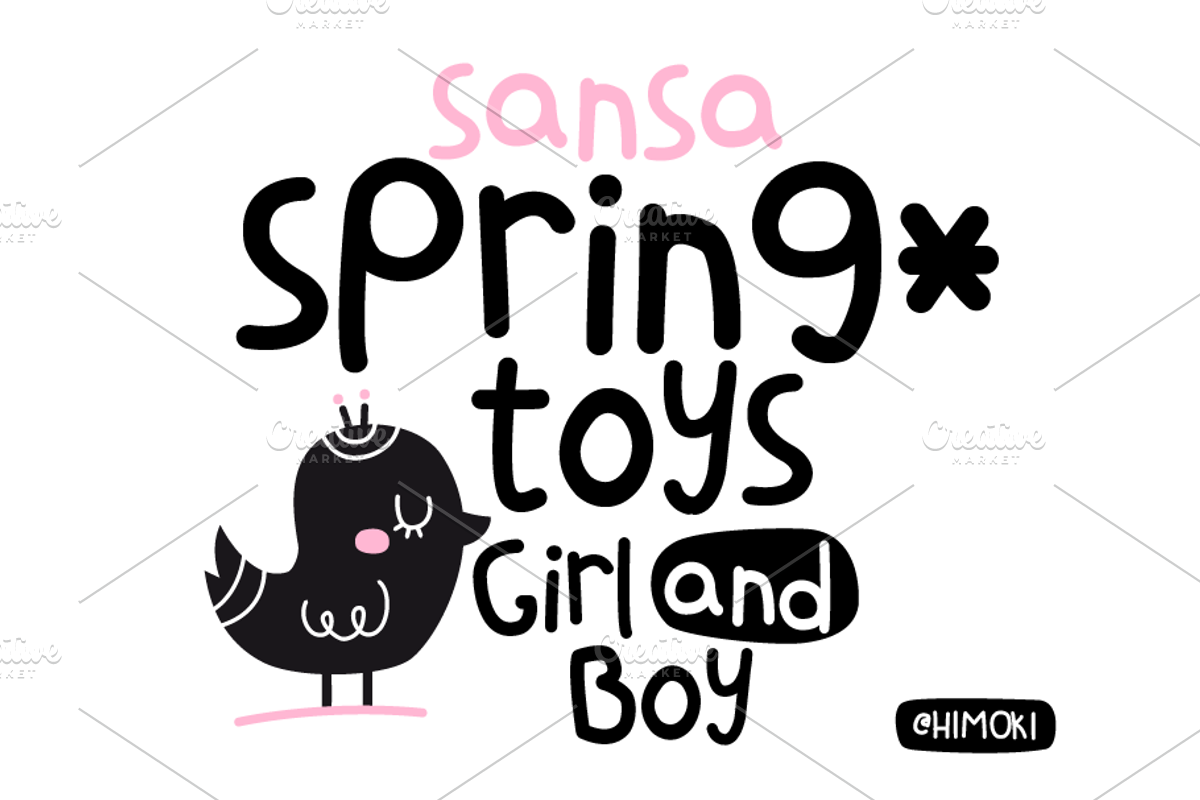 SansaKid.Baby.Kids.Childrens.font preview 2
