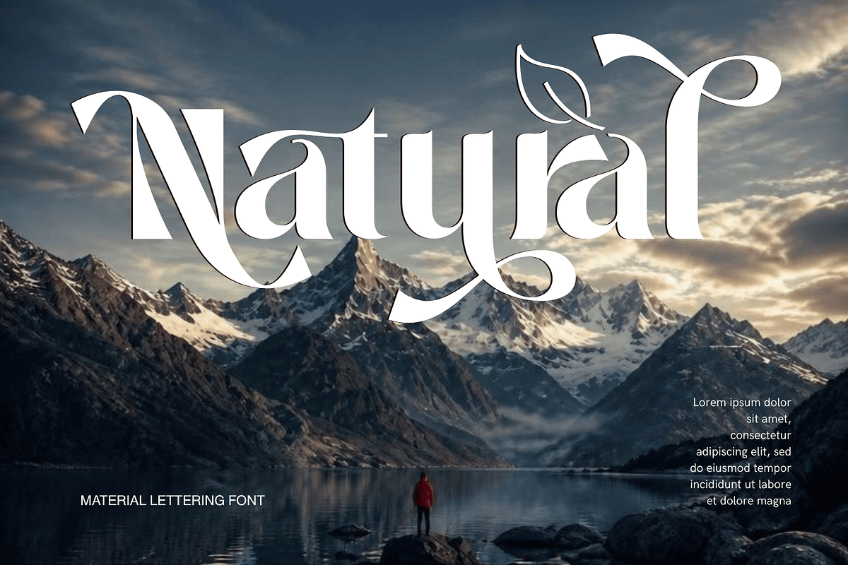 Material Lettering - Luxury Serif, a Serif Font by 177Studio (Photo 3 of 9)