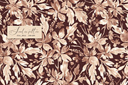 Mocha Mousse Floral pattern, a Pattern Graphic by SirenaArt (Thumbnail 6 of 16)