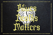 Deaths Hallows- Medieval Blackletter, a Blackletter Font by Dhabee (Thumbnail 14 of 17)